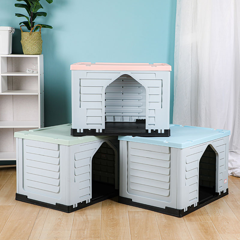 Newly Developed Plastic Dog Kennel Square Style